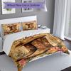 3PC Custom Name Western Cowboy Boots Flowers Bedding Set Duvet Cover Closure Includes 1 Duvet Cover & 2 Pillowcases for Bedroom