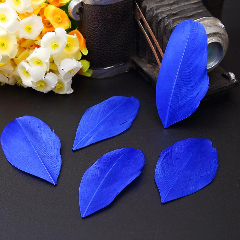 50Pcs26 Color Diy Jewelry Accessories Feather Color Floating Head Feather Goose Feather Craft Decorative Material