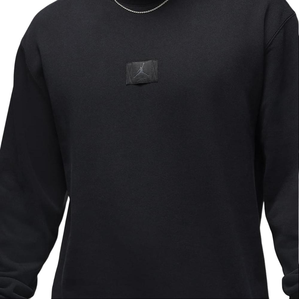 Jordan Flight Fleece Lässiges Rundhals Langarm-Sweatshirt Herren-Sweatshirt Schwarz FV7259-010