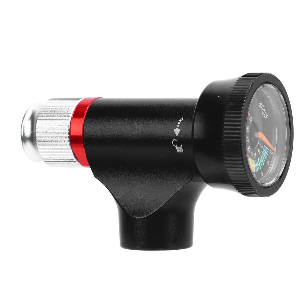 Inflador de Pneu de Bicicleta CO2 Liga de Alumínio Compatível com Válvula Americana e Francesa Bomba de CO2 para Bicicleta com Pressão