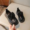 New Children's Leather Shoes Spring Autumn Black Girl Shoes Fashion Bowknot Kids Princess Mary Jane Shoes Flats School Versatile