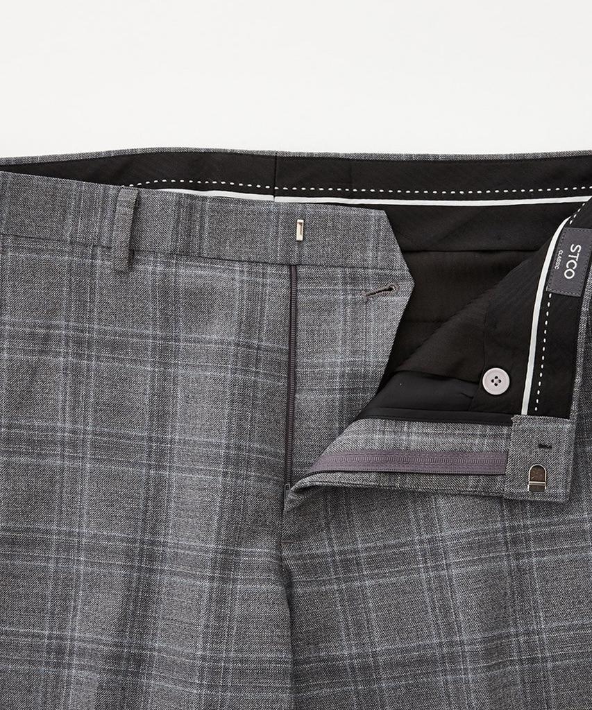 STCO Wool 60 Comfort Formal Pants_Grey (Classic Fit)_Sslua53Ccg