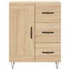 Vidaxl Display Cabinet, Sonoma Oak, 69.5X34X180 Cm, Wood-Based Material