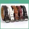 Minimalist Pu Leather Womens Belt With Square Alloy Buckle For Casual And Office Wear
