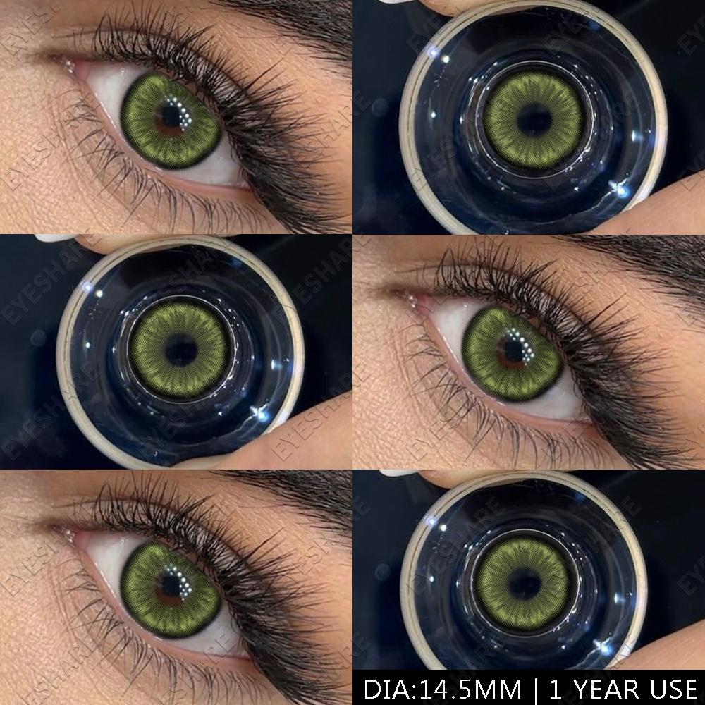 Blaue Linsen, 1 Paar, farbige Pupillen für die Augen, modische Beauty-Linsen, farbige Kontaktlinsen, große Augen, Colorcon-Linsen, jährlicher Gebrauch