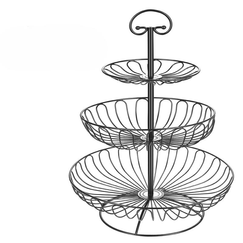 

Nordic Style Fruit Tray Living Room Home Three-layer Fruit Tray Modern Simple Exquisite Multi-layer Fruit Basket Super Large Fruit Tray