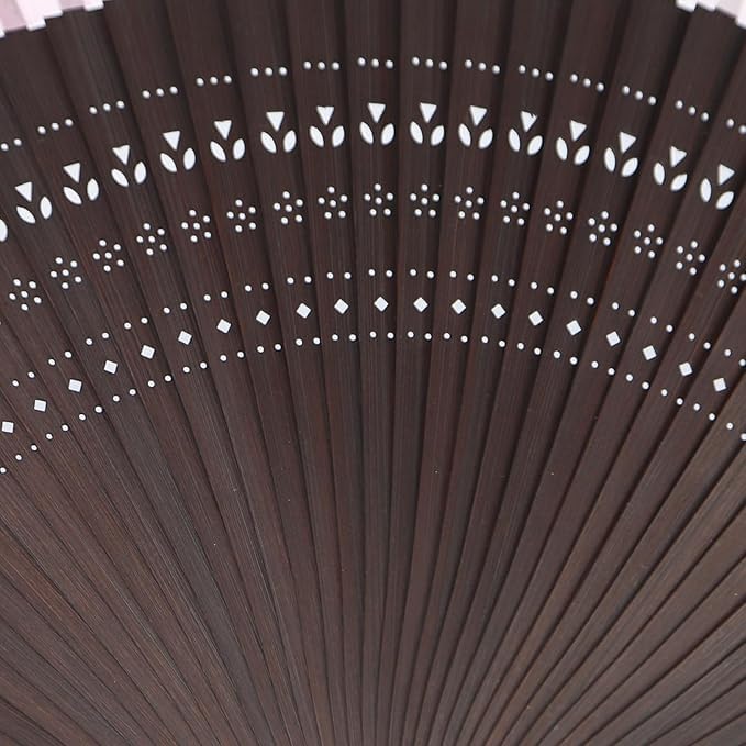 [TOuWA] Men's and Women's Silk Folding Fan with Bamboo Frame and Japanese Pattern - Lightweight, Japanese Souvenir, Festival, Fireworks Display,
