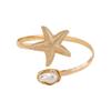 Pearl Starfish Open Armband Bangle Adjustable Armlet Bangle  Body Jewelry Accessories