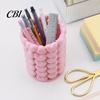 Decorative Pen Container 3D Printed Hollow Heart Holder, Aesthetic Stand, Girlish Love Stitching Stand Makeup Brush Multifunctional Storage