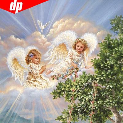 Dimanta izšūšana Eņģeļi Urbji Dimanta gleznošana Dimanta mozaīka Pilns izkārtojums Hobijs un rokdarbi