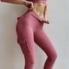 Women's Multi-Pocket High Waist Yoga Capri Pants - Workwear Style Fitness Tights