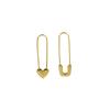 Irregular Paper Clip Love Earrings, Simple Cold Wind Studs, Geometric Metal Wind Earrings, Women