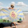 My F-Friend Pink Rabbit Funny Microfiber Blanket Drying Beach Towels Oversized Printing Super Absorbent Pool Towel Blanket