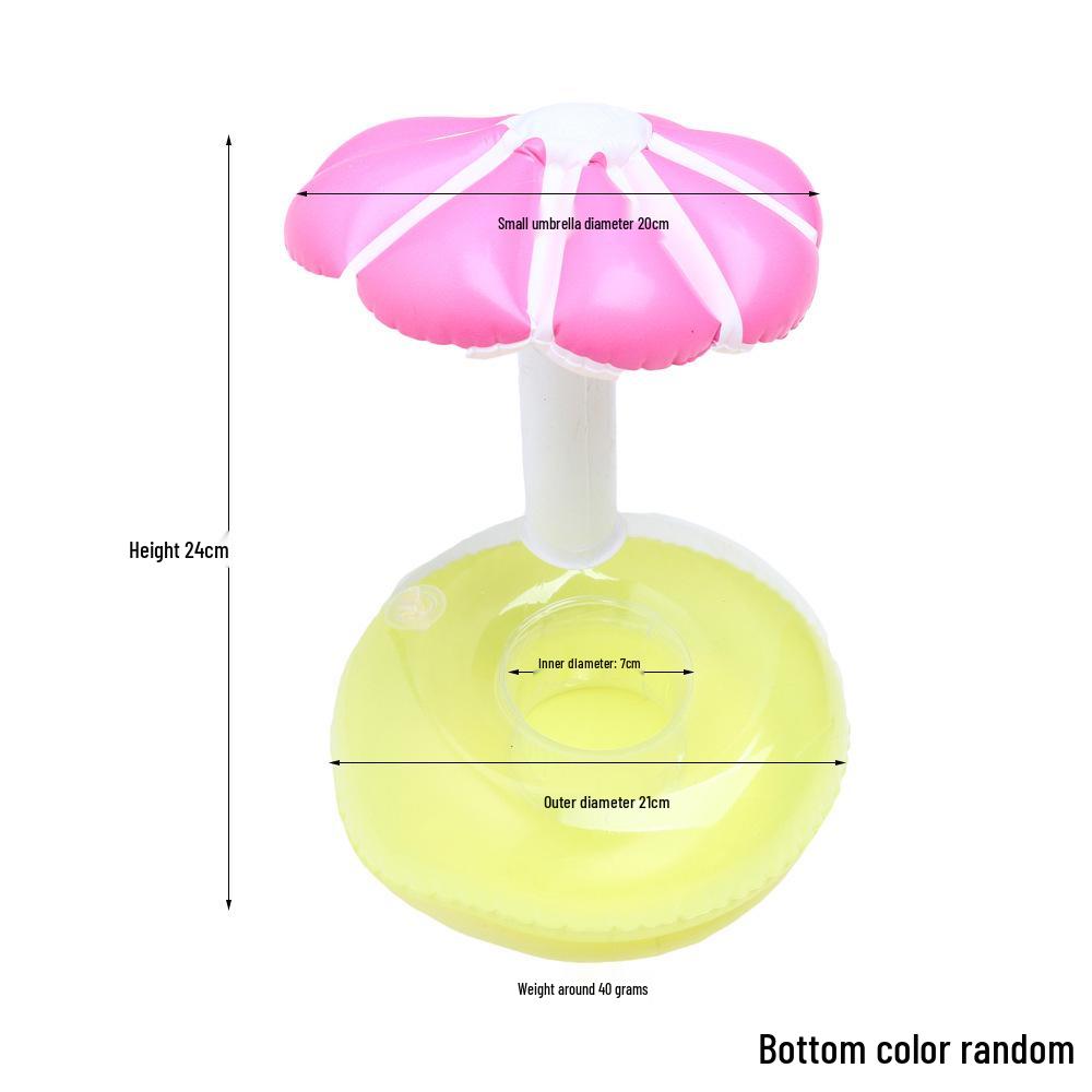 Flamingo Unicorn Fruit Inflatable Glitter Cup Holder