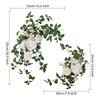 2Pcs Wedding Arch Flowers Beautiful Realistic Rustic Ornament Artificial Rose Flower for Window Home Ceremony Backdrop Party
