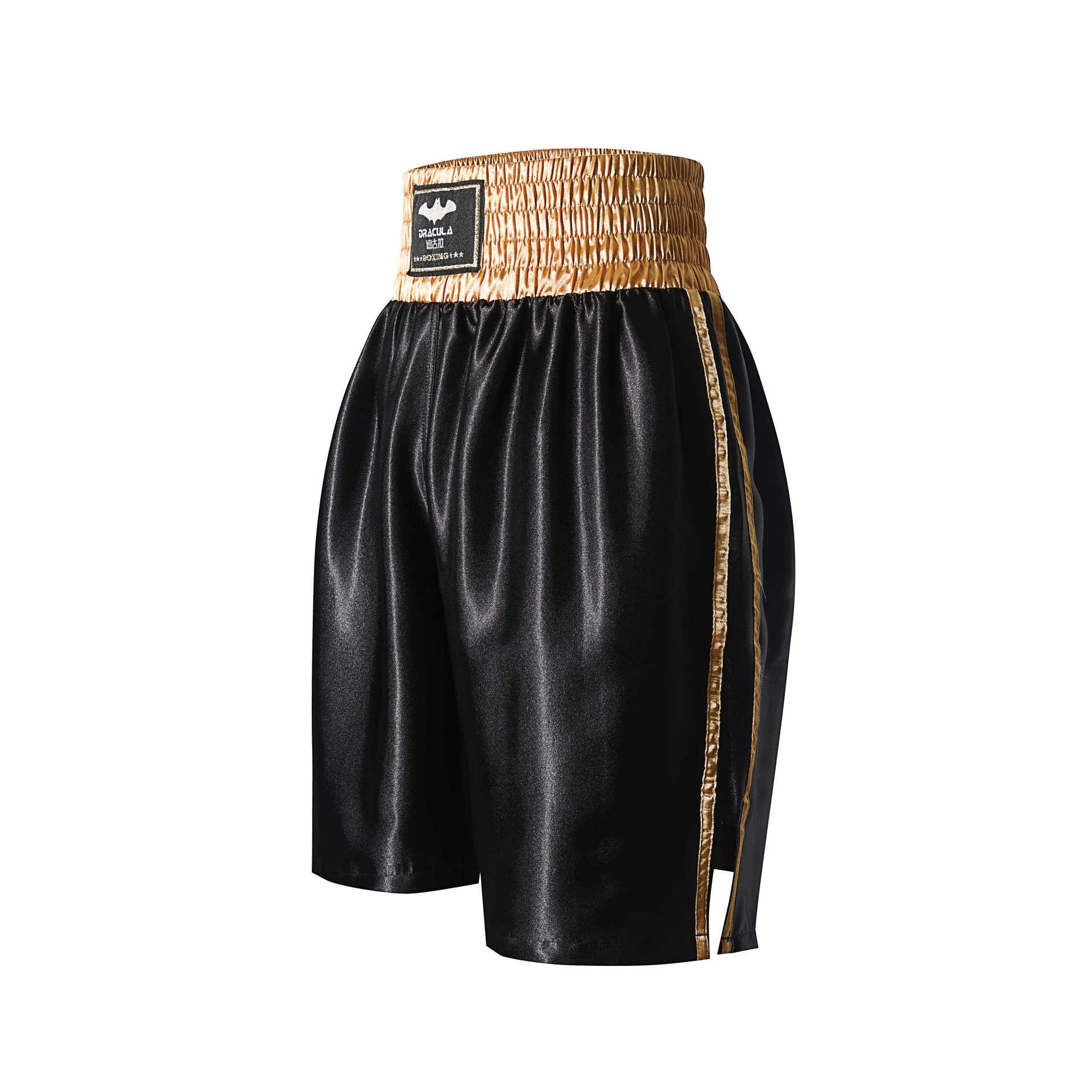 

Шорты для ММА и муай-тай - Унисекс Профессиональная экипировка для единоборств и бокса Double Extra Large чёрный/золотой