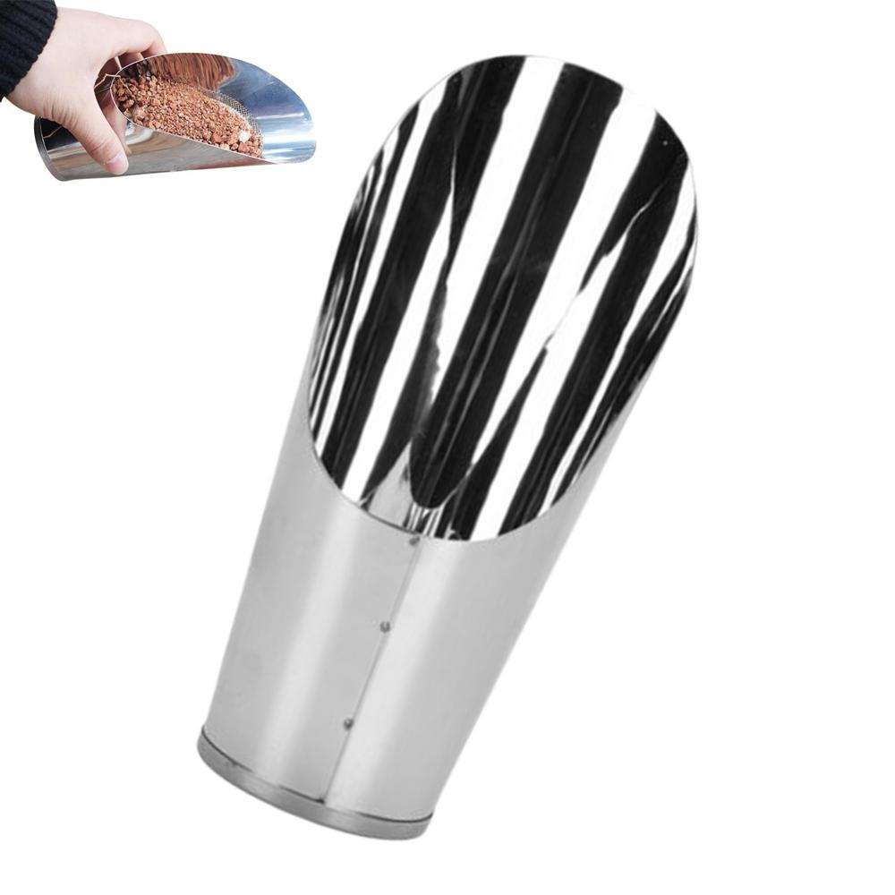 Garden Hand Shovel Bucket-Shaped Planting Scoop Lightweight Planting Supplies Stainless Steel Fertilizing Trowel For Flower