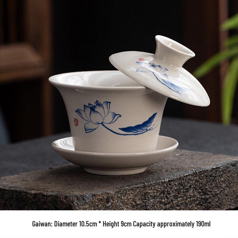 Yuluo Ceramic Gaiwan Tea Bowl
