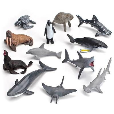 12-teiliges Mini-Meeresbewohner-Figuren-Set Mehrzweck-Spielzeug-Set Dekorationen Frühe Bildung