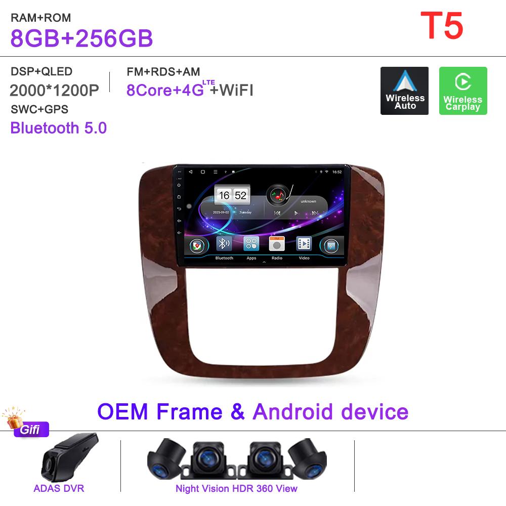Android 16 For GMC Yukon 3 GMT 900 2006-2014 For Chevrolet Tahoe 3 GMT900 2006-2014 Silverado 2 GMT901 2007-2013 Radio Car GPS jr2