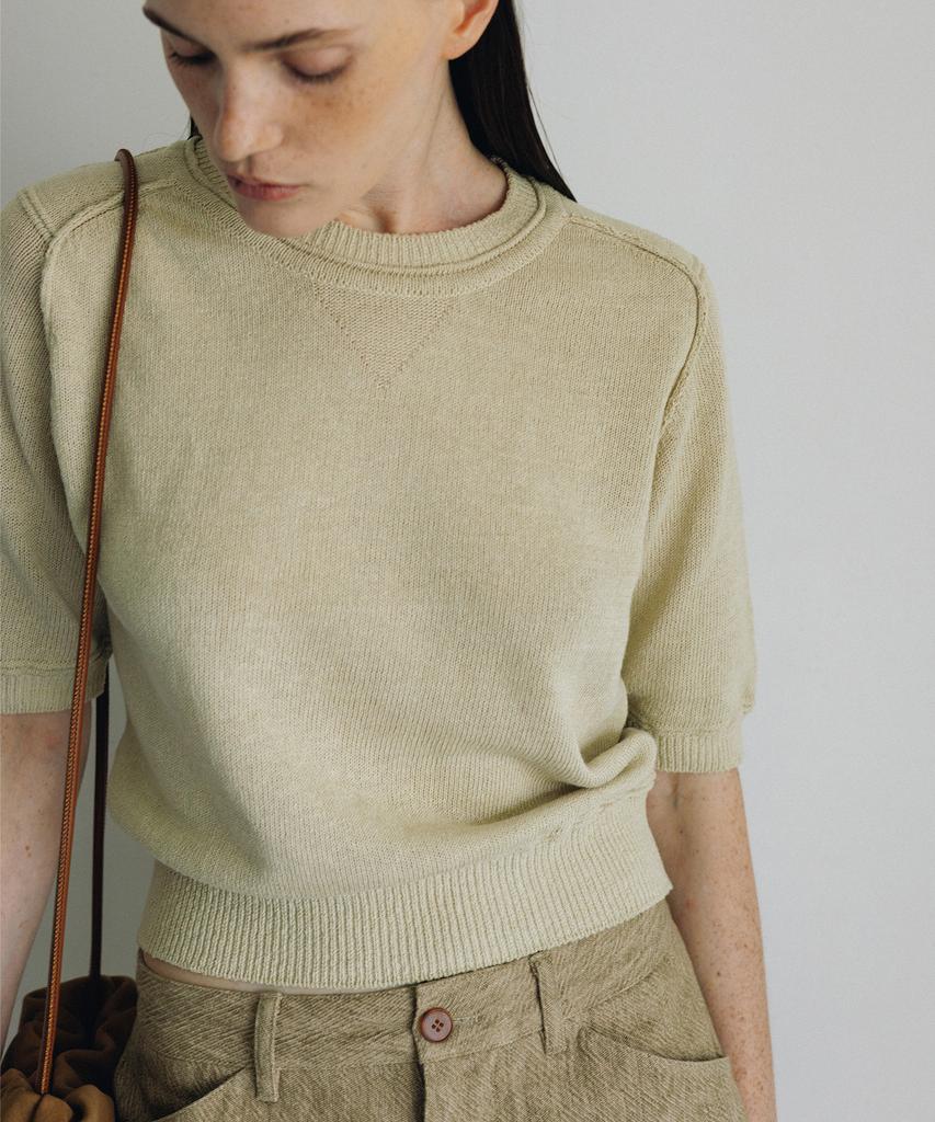 Beullaengkeulumumeon Crochet Sweat Knit_Oat Vanilla