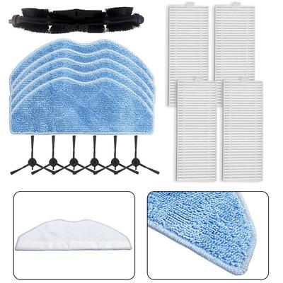 Main Side Brush Filter Mop Cloth Kit For Tefal for X-plorer Serie 75 S+ RG8597W