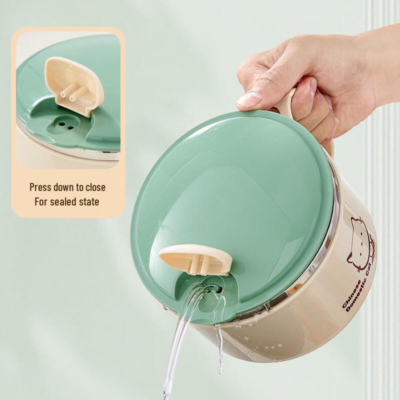 Zhishi Stainless Steel Draining Instant Noodle Lunch Box