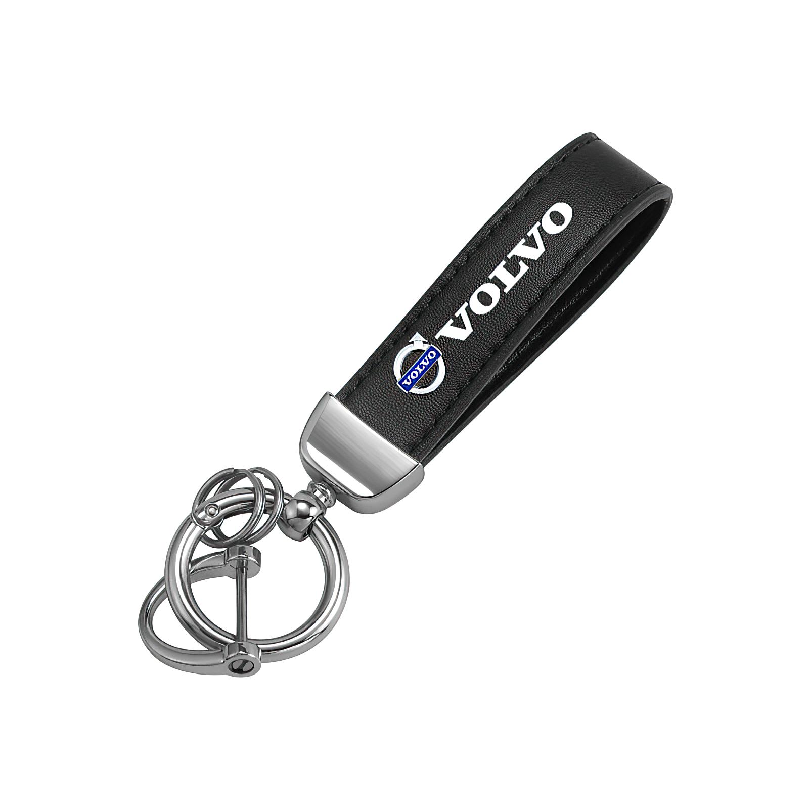 Volvo teļa ādas auto atslēgu piekariņš