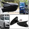 Gloss Black Rearview Mirror Cover Cap For Honda Civic 2016 17 18 19 2021 OX Horn