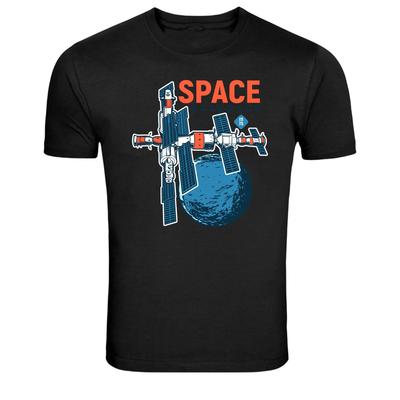Weltraumforschungssatellit Umlaufbahn Planet Grafik T-Shirt