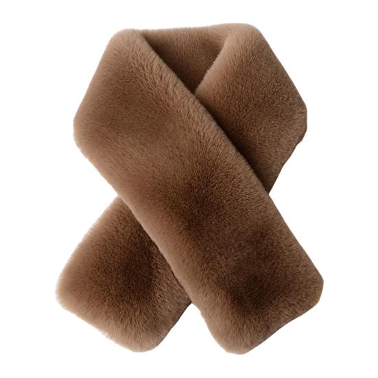 

Шарф-крест из искусственного меха кролика, двусторонний, мягкий, моющийся, утолщенный, сохраняющий тепло