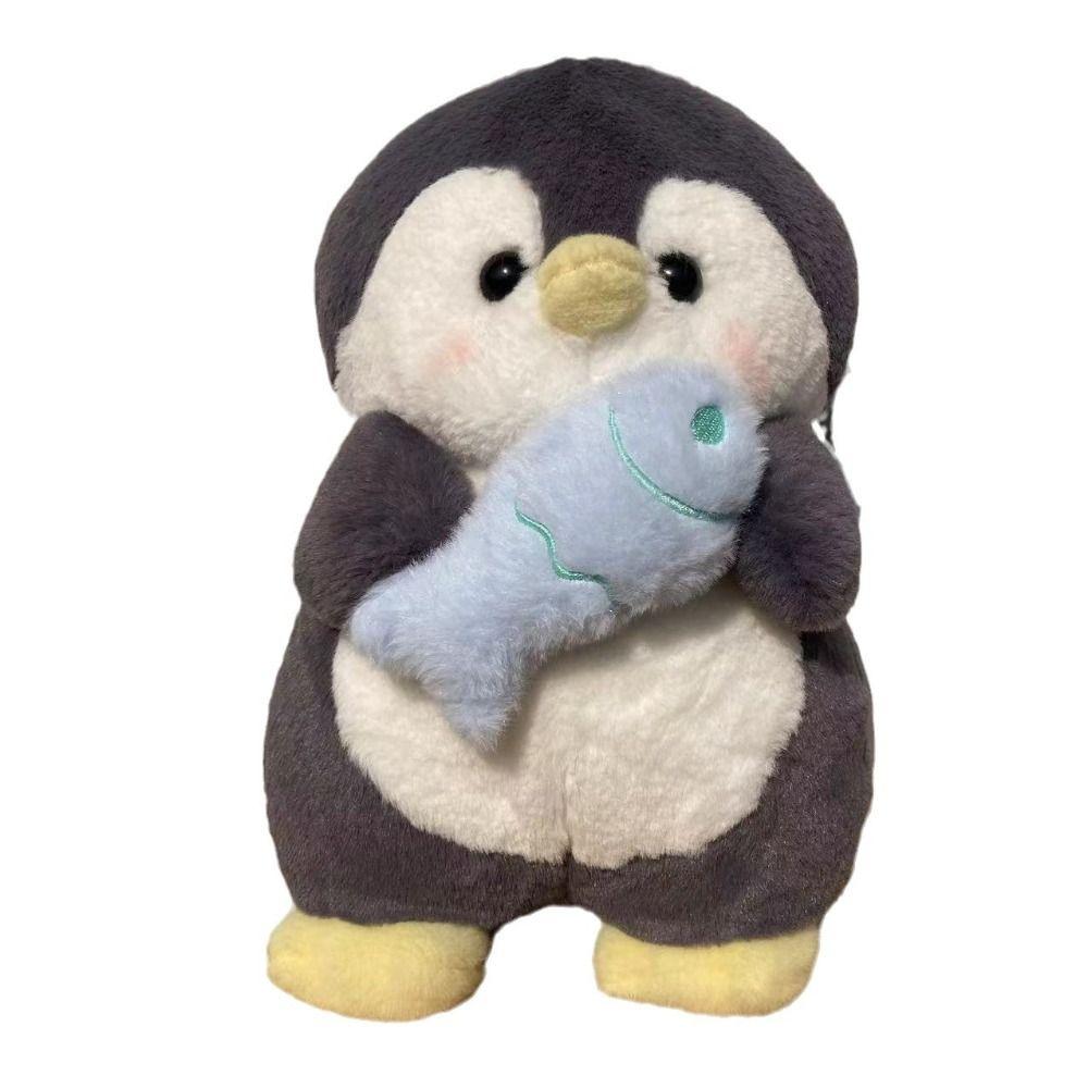 Plush Toy Children School Bag Plush Animal Shoulder Bag Sweet Penguin Backpack  Girls