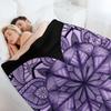 Purple Heart Throw Blanket Christmas Gifts Soft Plaid Hairys Single Blankets