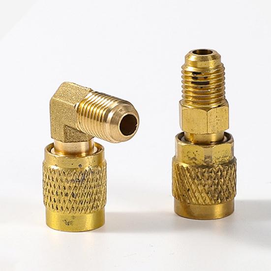 Refrigerant Brass Adapter Rustproof Corrosion Resistant R32/R454B Air Conditioner Reverse