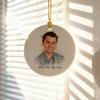 Charlie Kirk RIP Merch Live Not by Lies Conservative Christmas Ornament Memorial Tribute Keepsake for Tree Car Decor