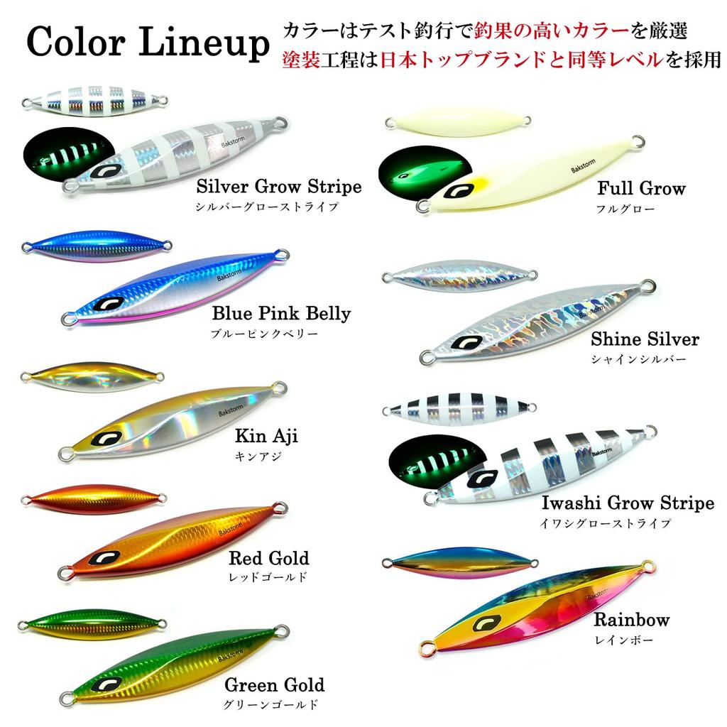 Slow Fall Wing 200g All Colors Set of 9 Metal Jig Lure Slow Jigging Jigging Jig Bluefish Yellowtail Amberjack Hairtail Amberjack Grouper Spanish
