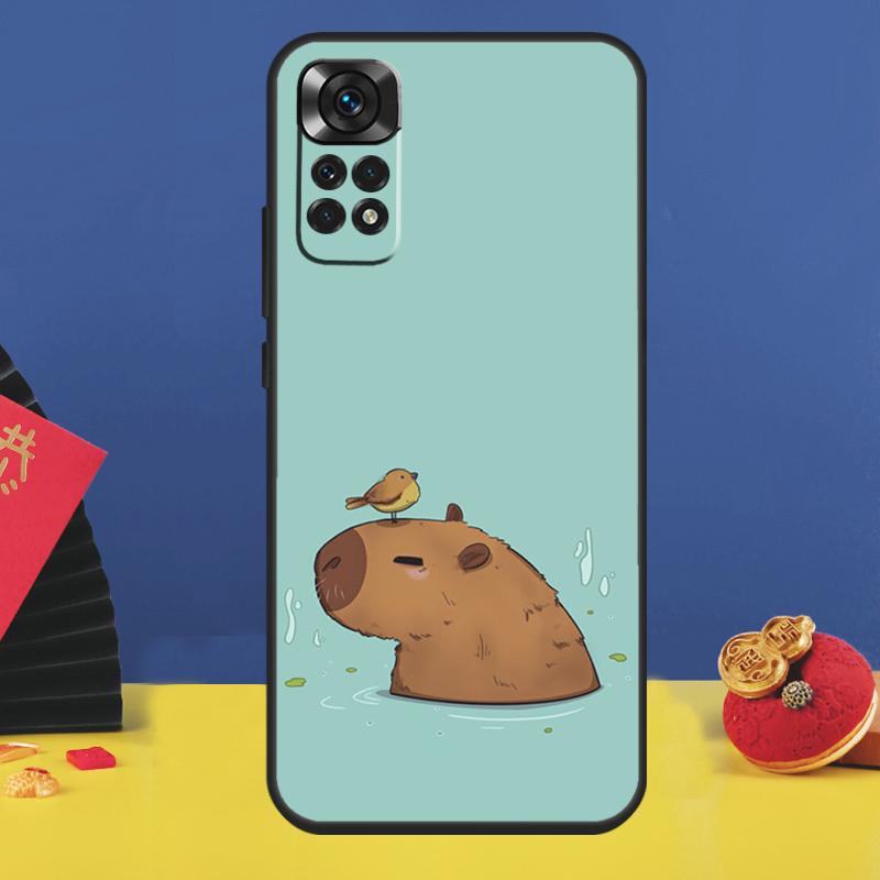 Cute Capybara Phone Case For Xiaomi Redmi Note 14 Pro 13 12 11 9 10 15 Pro Plus 10C 12C 14C 13C 15C Cover