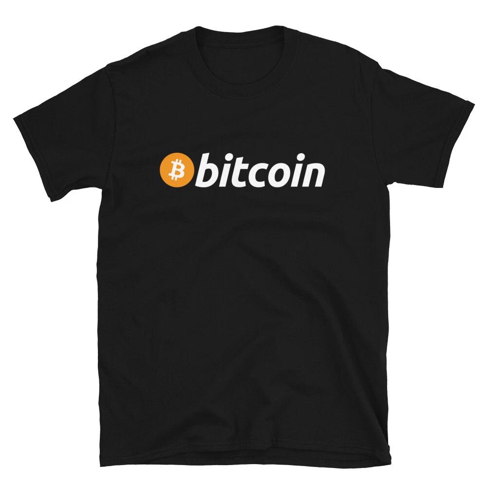 Bitcoin Classic Logo T- Shirt crypto trader gift investor trading tee L