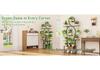 Wrought Iron Multi-layer Flower Stand with Grow Light - Space-saving Indoor/Outdoor Garden Holder