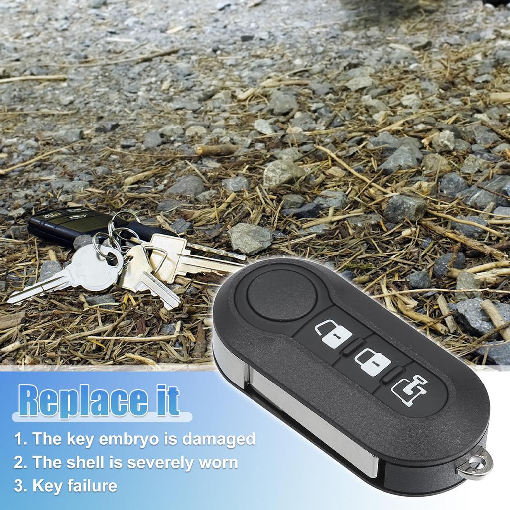 ACROPIX 1 Stück 3-Knopf Keyless Entry Fernbedienung Schlüsselanhänger Schale Gehäuse Abdeckung für