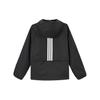 Adidas Casual Series Loose Water-Resistant Soft Woven Hooded Jacket Women Jackets Black Metallic-Silver JZ1587