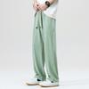 Summer Draped Sweatpants for Men Casual Straight Pants Breathable and Cool Drawstring Loose Trousers  Versatile Slimming Wide Leg Pants