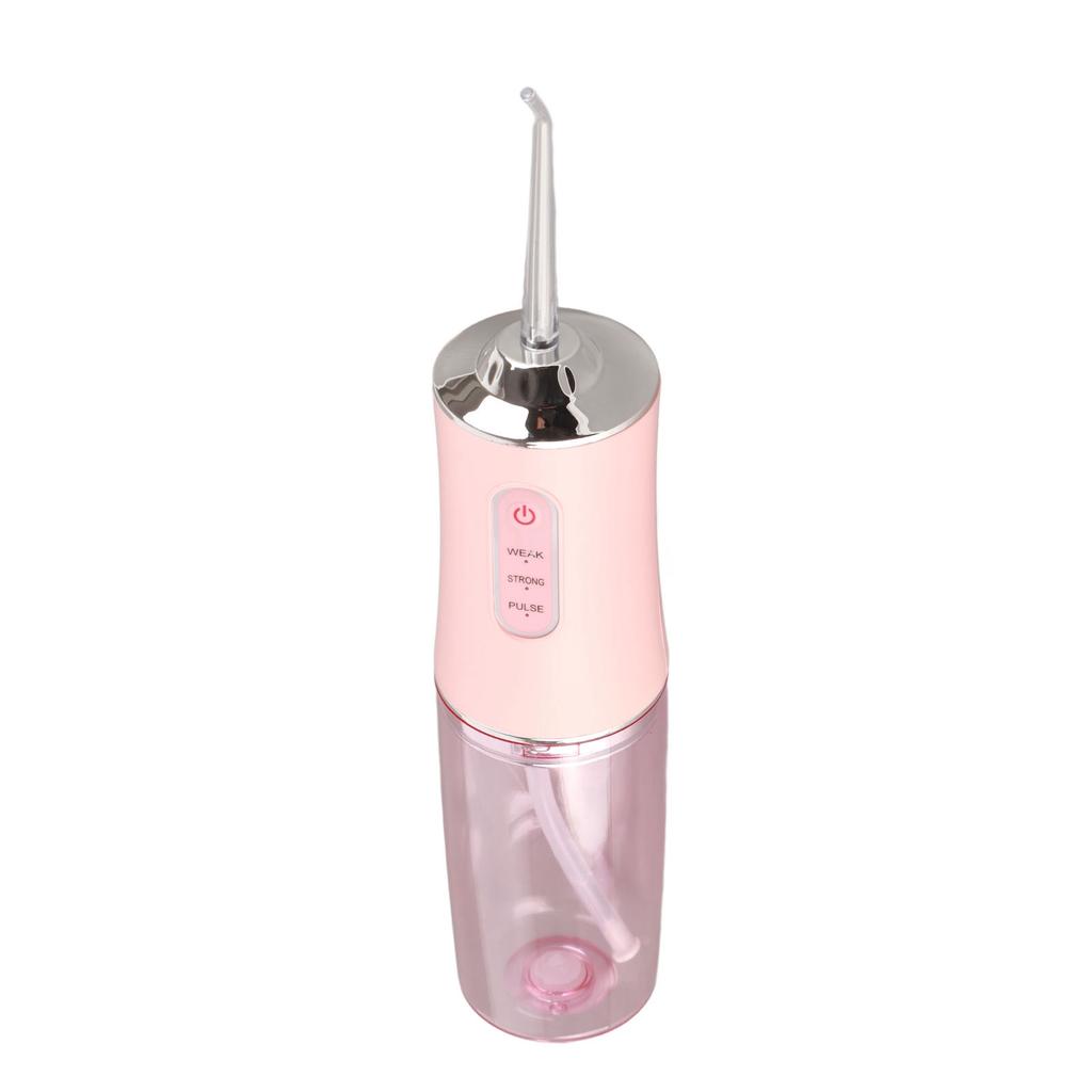 Portable Dental Oral Irrigator Food Residues Removal High Pressure Pulse Teeth Cleaner Pink