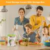 Elastic Bowl Covers Leftover Dustproof Wrap Leftover Dustproof Wrap For Bread Proofing Vegetable Fruit Stretch Plate Cling Film
