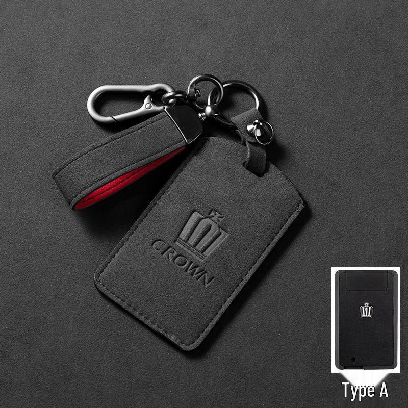 Toyota Crown Key Case Holder for 12/13/14th Gen - Suede and Leather