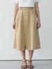 PAIGEFLYNN Front Button Banding Skirt_S5Bsk022C