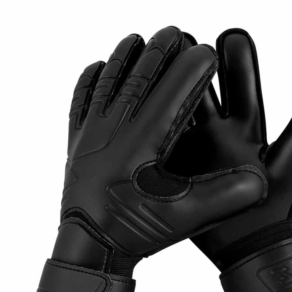 Finger Protection Goalie Gloves Black Football Goalkeeper Gloves Latex Soccer Gloves  Outdoor