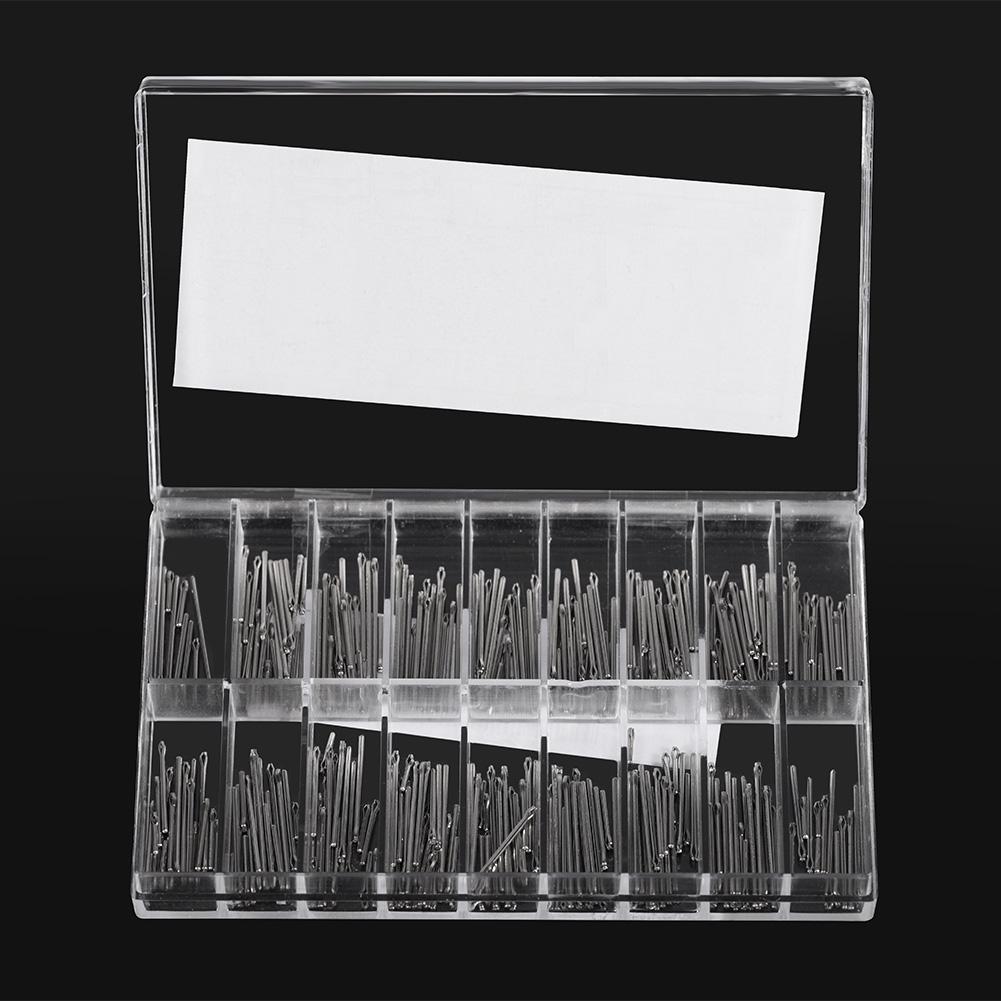 360pcs Box Tungsten Steel Watch Belt Spring Linking Bar Wristwatch Strap Fixing Repair Tool