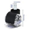 1/5Pcs Universal Desk Chair Wheels 360-degree Rotation Double Wheel Design Office Chair Caster Silent 2 Inch