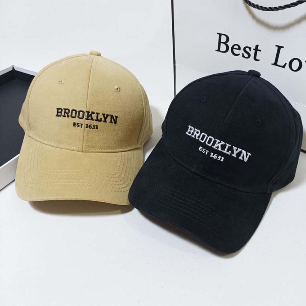 Breathable Embroidered Letter Peaked Cap Anti-UV Women Sunshade Hat Men Baseball Hat  Spring